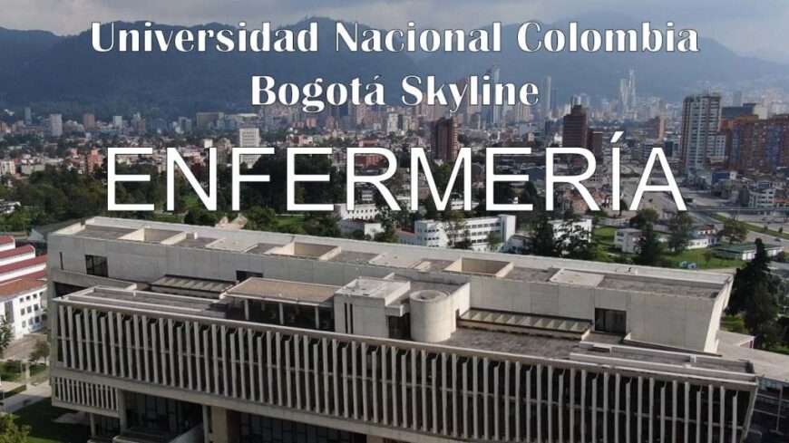 , drone audiovisivo,Enfermería Builiding National University Bogotá Skyline Drone 4K UHD