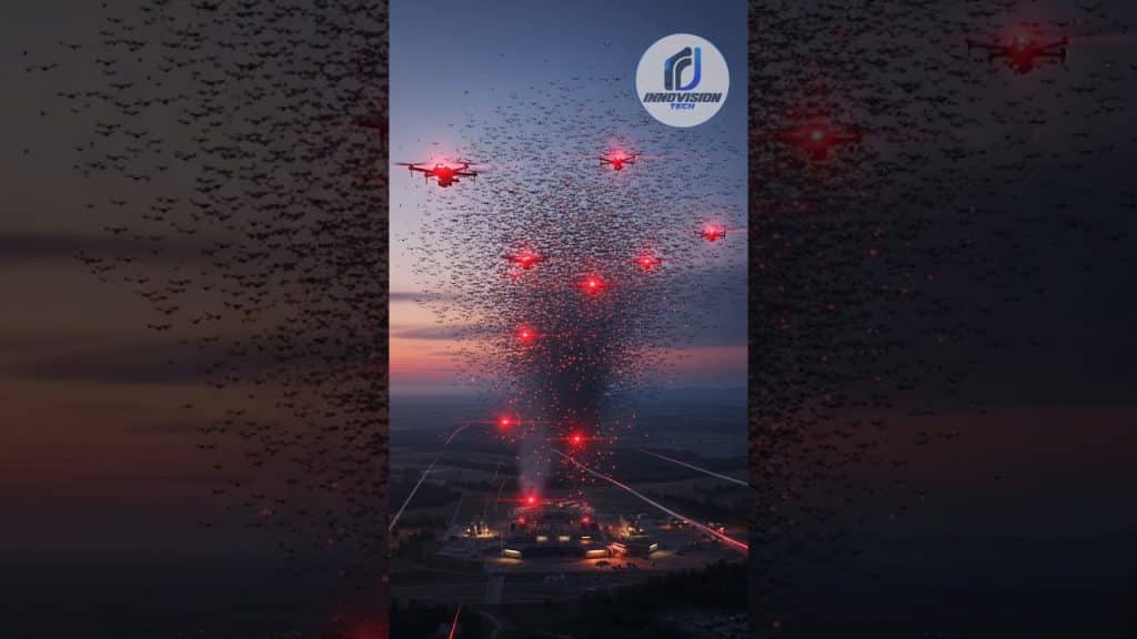 Un arma que ataca como una mente colmena #trending #shortvideo #drone